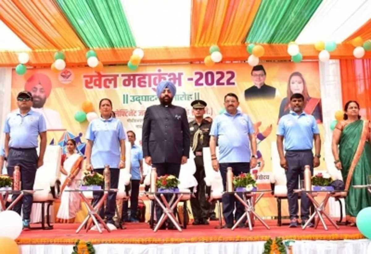 राज्यपाल गुरमीत सिंह और खेल मंत्री रेखा आर्या ने किया खेल महाकुंभ 2022 का शुभारंभ